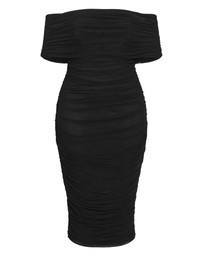 City Chic - Dana Mesh Midi Dress