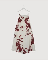 Revibe - Repaired Minima Esenciales Marlowe Linen Strapless Maxi Dress - AU 8