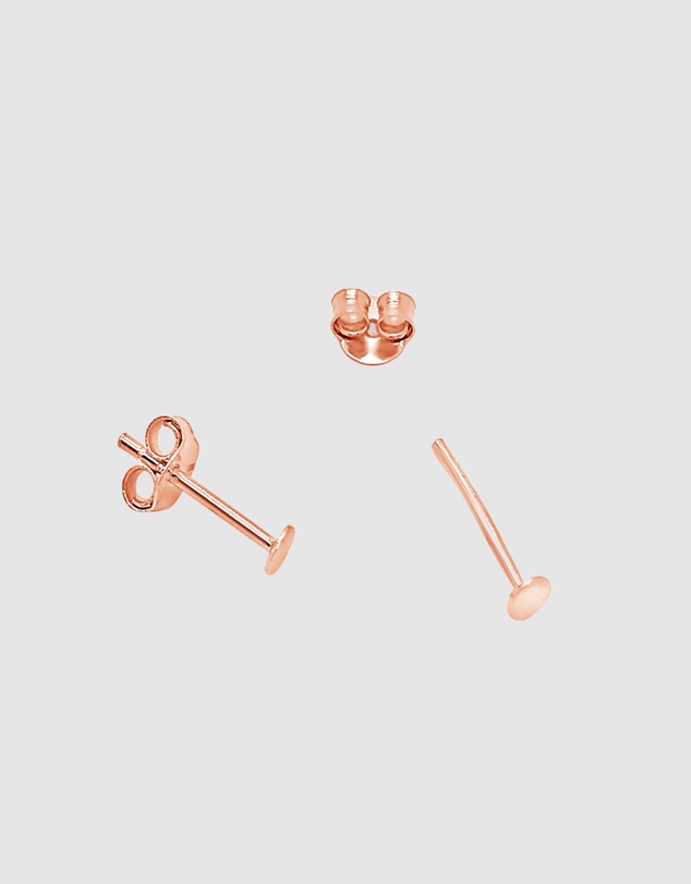 Ichu - Tiny Rose Gold Dot Studs