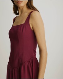 Atmos&Here - Sophie V-Waist Mini Dress