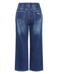 City Chic - Plus size Harley Fit Lora Wide Leg Jean - mid wash