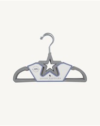 Living Textiles - 6pk Baby Coat Hanger - Grey Star