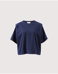 Ceres Life - Rainey Pleat Sleeve Tee