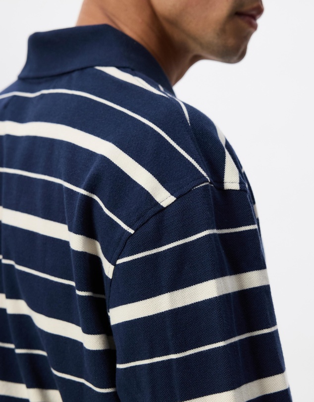 S Double - Stripe LS Polo