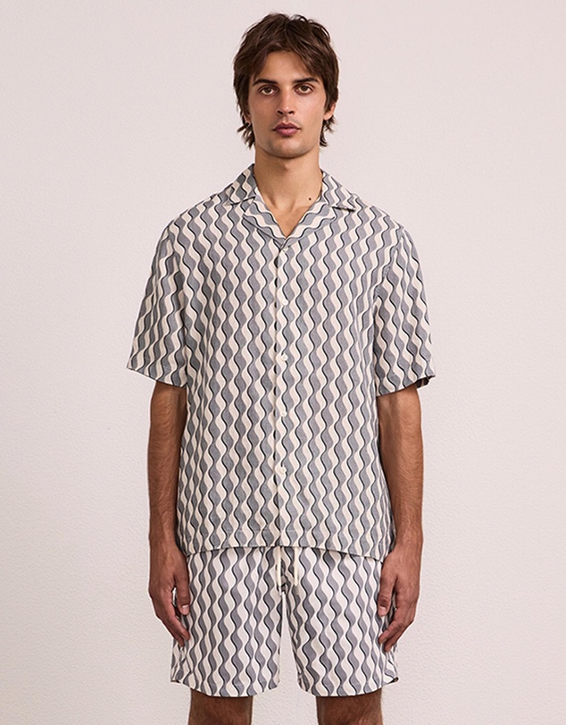 Frescobol Carioca - Roberto Linen SS Shirt
