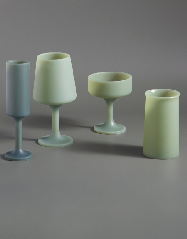 porter green - stegg | silicone unbreakable highball glasses