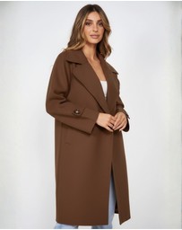 Esther & Co - Fireplace Coat - Mocha