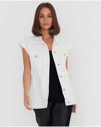 ALEXANDRA - Kozet Vest White Denim
