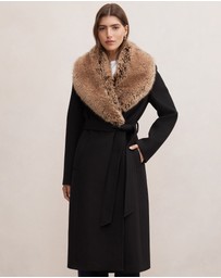 Forever New - Shelby Faux Fur Collar Coat