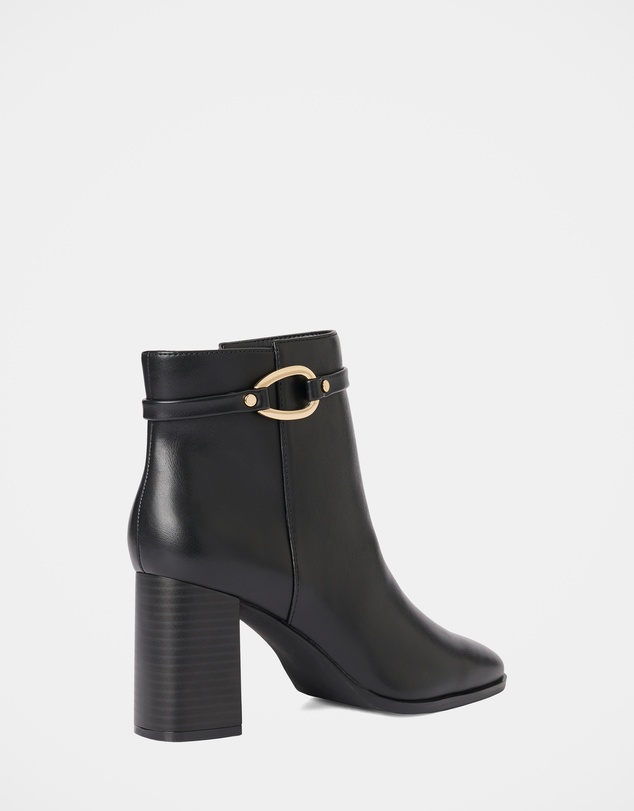 Forever New - Rosanna Hardware Trim Heeled Ankle Boots