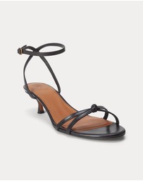 Polo Ralph Lauren - Leather Kitten-Heel Sandals - Women's