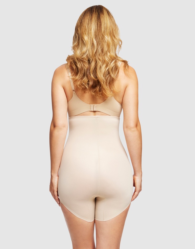 Naomi & Nicole - Sidekick High-Waist Slanted Hem High Leg Shapewear Short