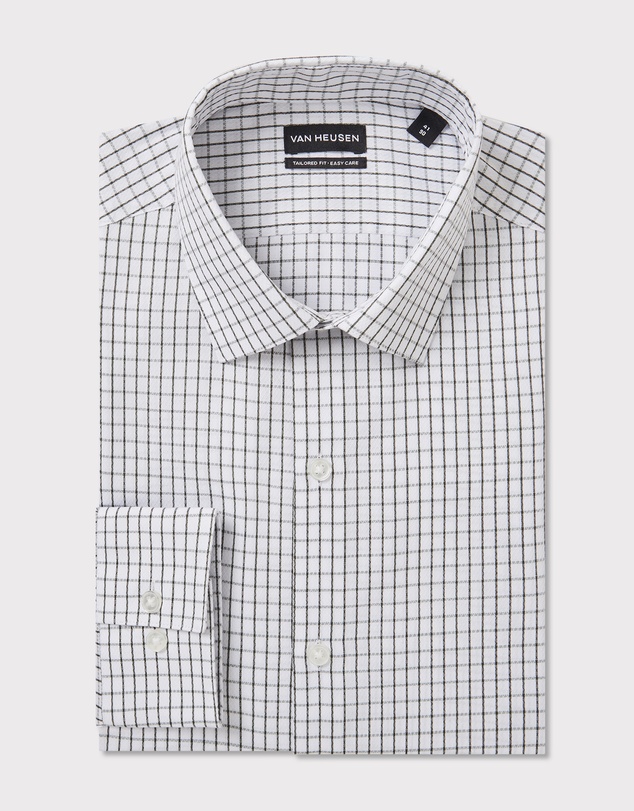 Van Heusen - Windowpane Poplin Shirt