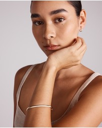 Michael Hill - Huggie Paperclip Earrings in 10kt Yellow Gold