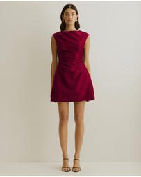 Atmos&Here - Rosie Structured Satin Mini Dress