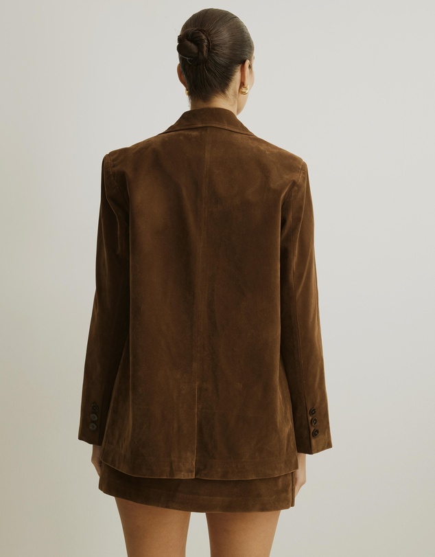 Atmos&Here - Ivy Oversized Suede Jacket