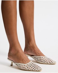 AERE - Woven Leather Heels