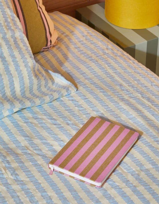 Mosey Me - Butter Blue Seersucker Fitted Sheet