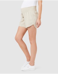 Ripe Maternity - Indi Shirred Linen Short