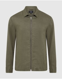 Oxford - Adem Linen Zip Bomber