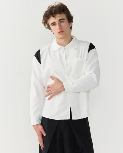 Justin Cassin - Upload Oversized Zip Shirt
