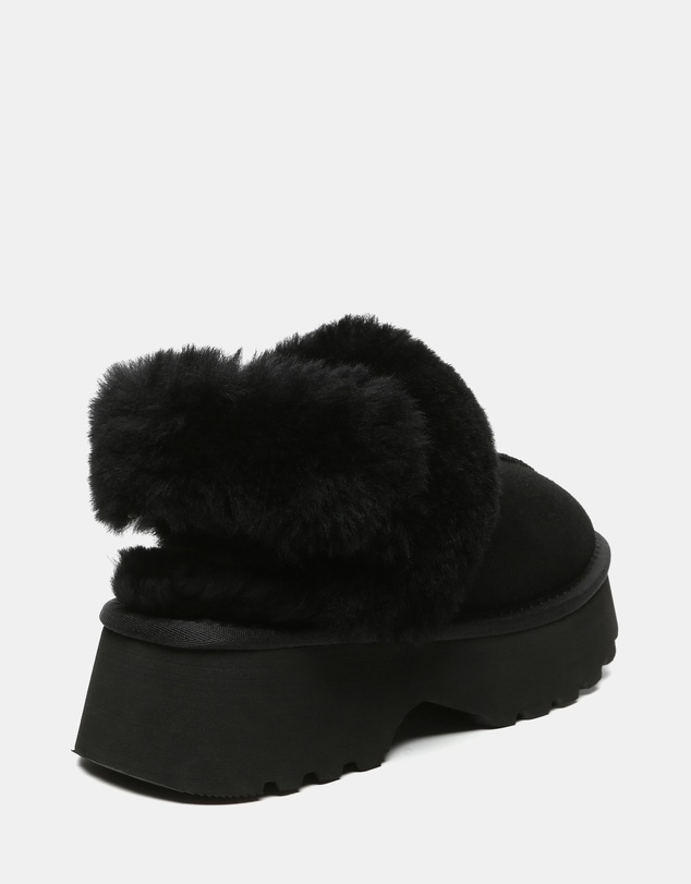 EVERAU - Australian Shepherd Ugg Muna Platform Cow Suede Upper House Shoes