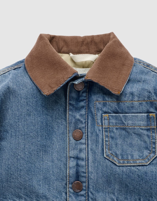 Purebaby - Denim Worker Jacket -Kids-Babies
