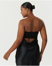 Third Form - Satin Drape Bustier
