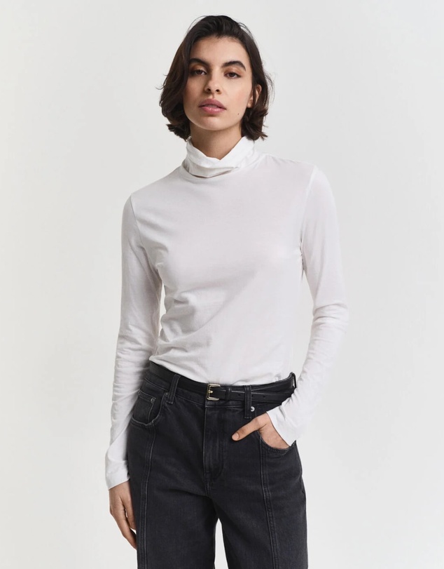 Gant - Lightweight Cotton Turtleneck Top