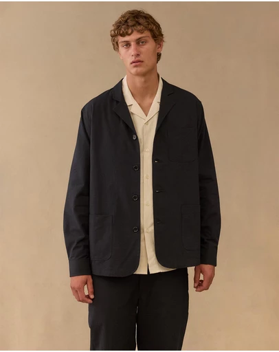Charlton  - Deconstructed Seersucker Suit Jacket