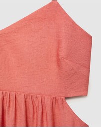 M.N.G - Girly Midi-Dress with Cut-Out
