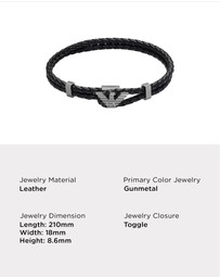Emporio Armani - Gunmetal Bracelet