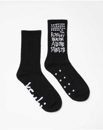 Ksubi - Royalty Ksocks Black/White