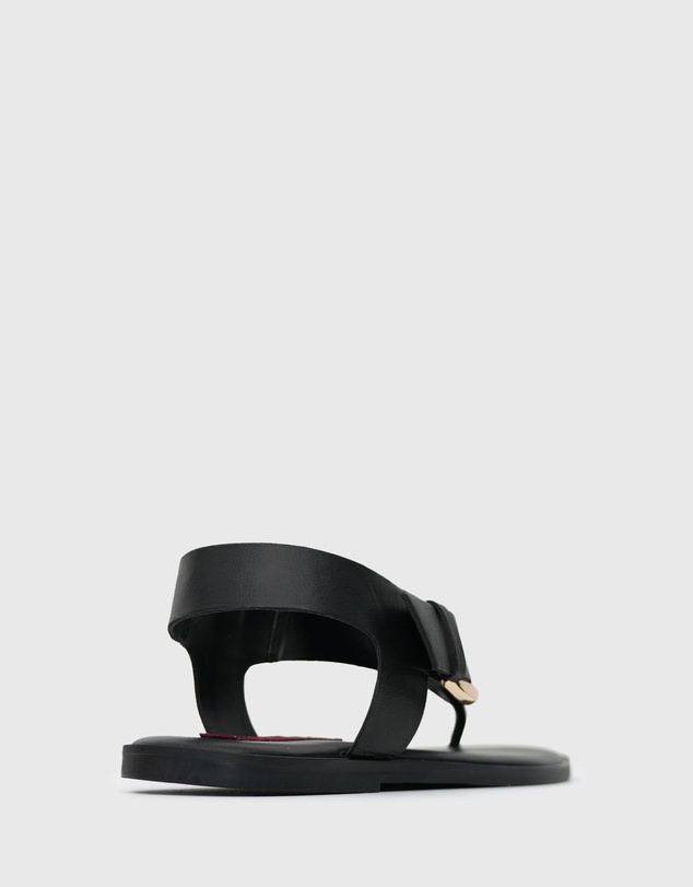 Betts - Titan Leather Buckled Strap Thong Sandals