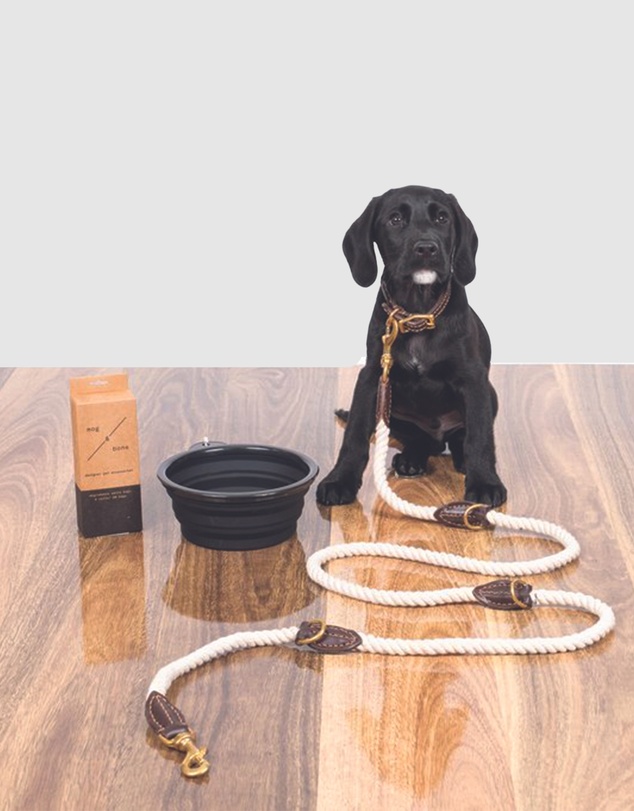 Mog & Bone - Multi-Function Rope Lead (1.8m) - Natural