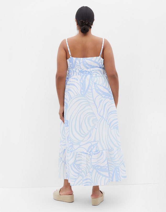City Chic - Plus size Ari Maxi Dress - blue print
