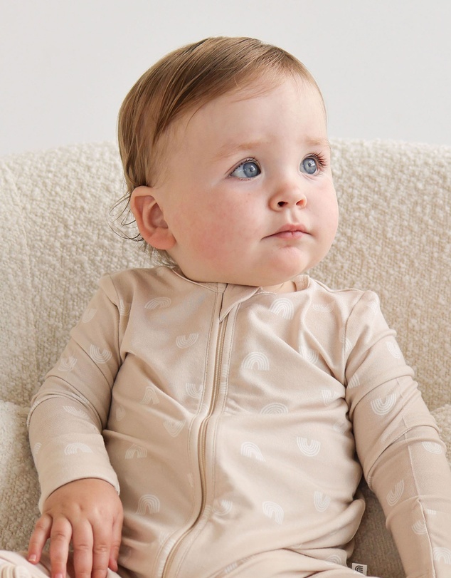 Kynd Baby - Day or Night Onesie in Neutral Rainbow