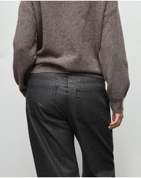 M.N.G - Shiny Straight-Leg Jeans