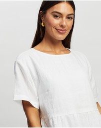 White By FTL - Zavi Linen Dress