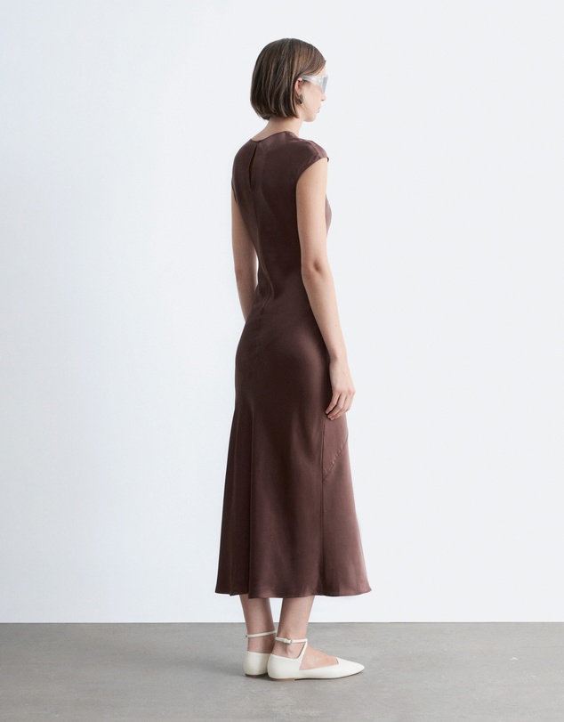 & Other Stories - Fitted Satin Maxi Dress
