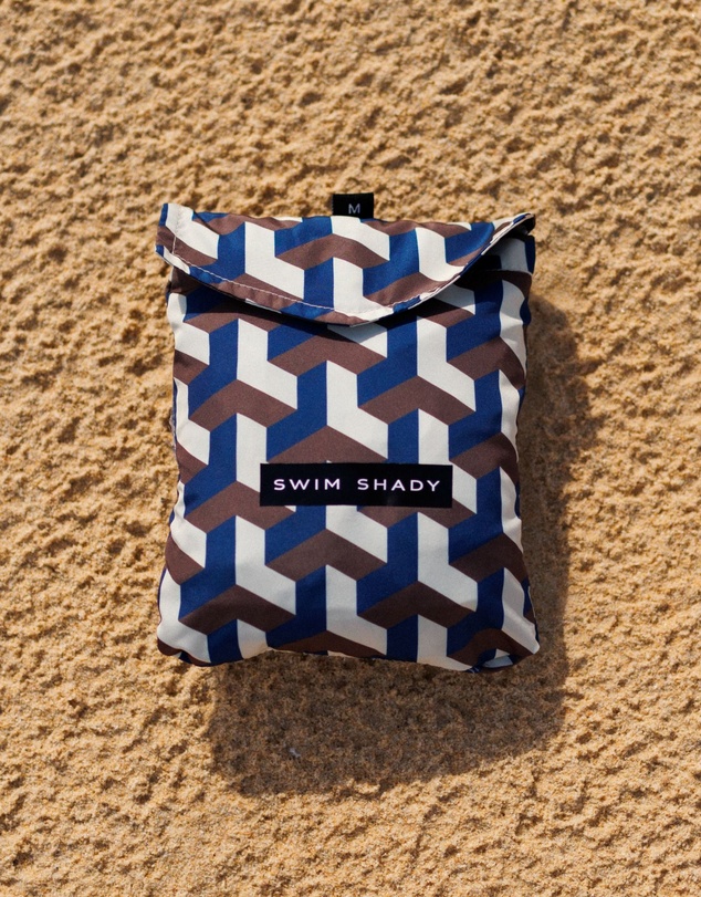 Swim Shady - Cobalt Geo Swim Shorts