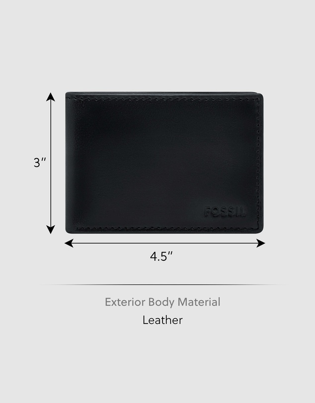 Fossil - Derrick Black Wallet