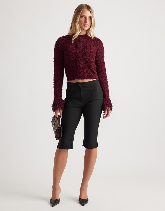 Decjuba - Morgan Fringe Cuff Cardigan