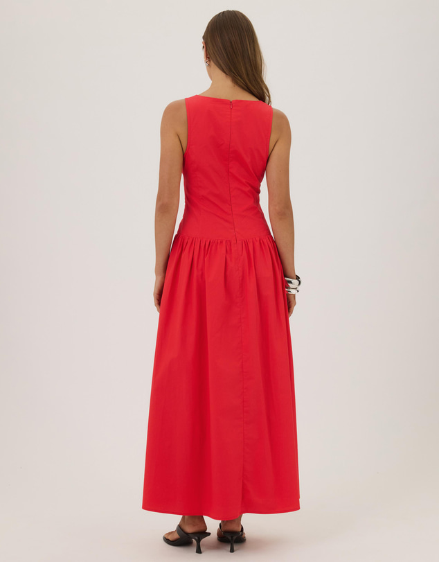 Atmos&Here - Rubi Midi V-Neck Dress