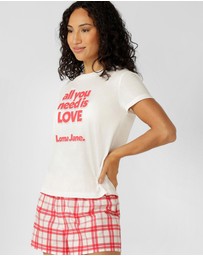 Lorna Jane - All You Need Is Love Pyjamas T-Shirt