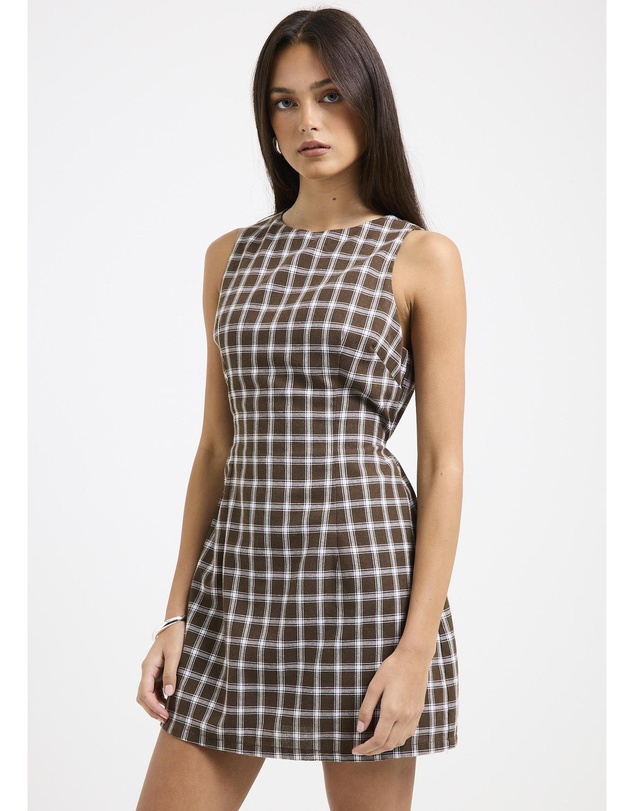 Subtitled - Gabs Plaid Romper