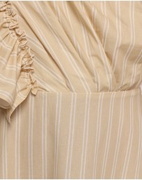 Petal & Pup - Meggy Maxi Dress - Sand/White