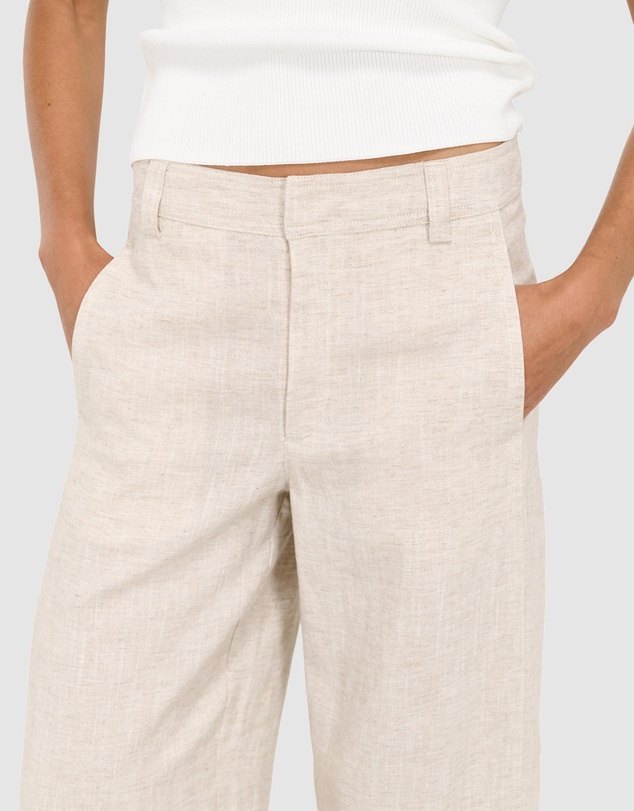 Staple the Label - Neve Linen Barrel Leg Pants