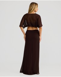 Vacay Swimwear - Vela Skirt Chocolate