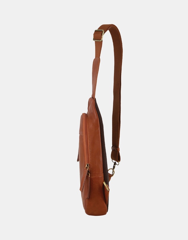 Pierre Cardin - Pierre Cardin Men's Leather Sling Bag